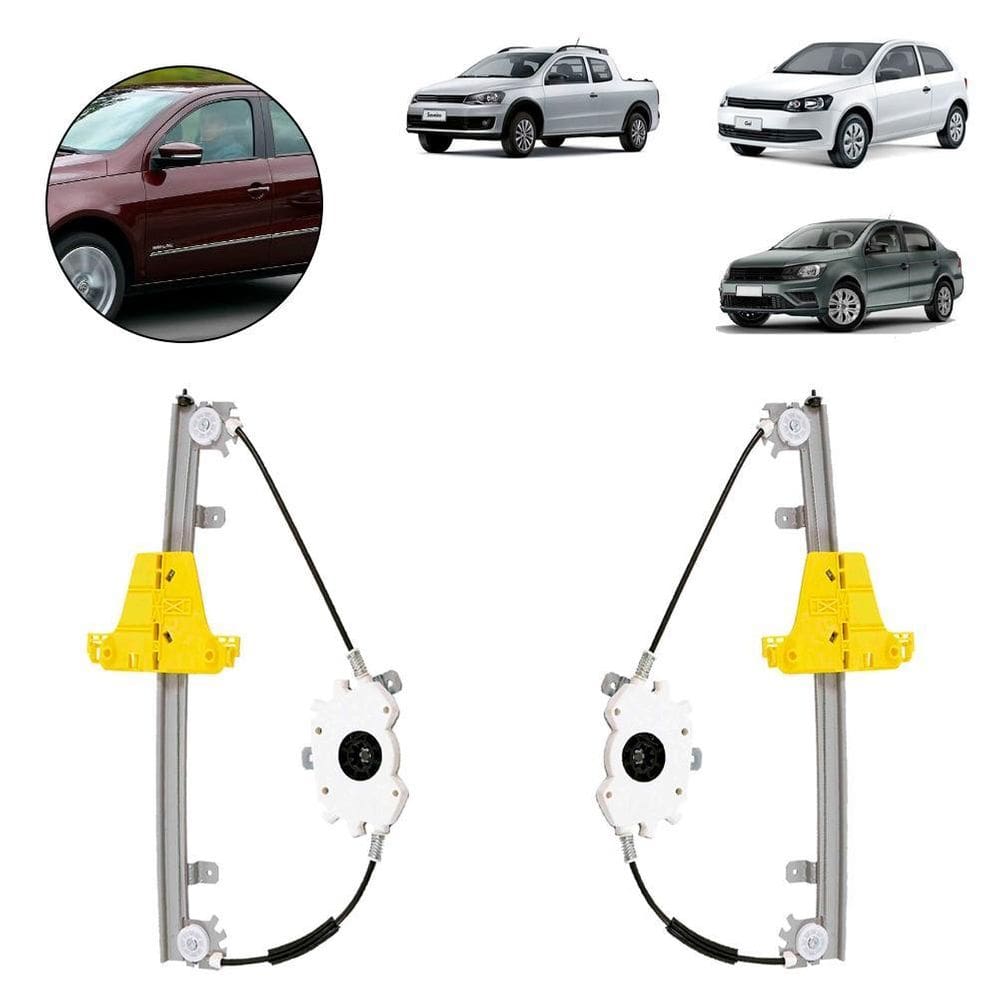 Maquina Vidro Gol Voyage 4 P G5 G6 Diant Esq S/Motor Mabuchi