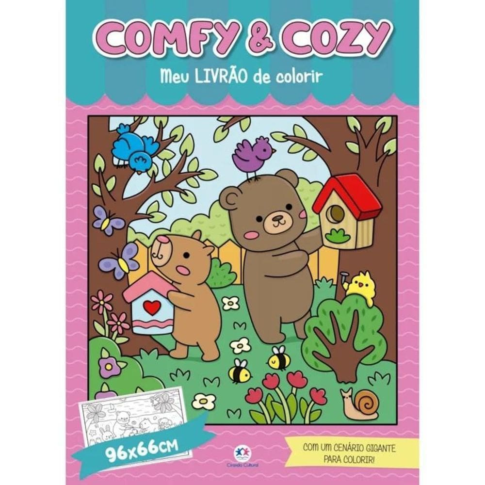 Livro Comfy And Cozy - Meu Livrão De Colorir - Ciranda