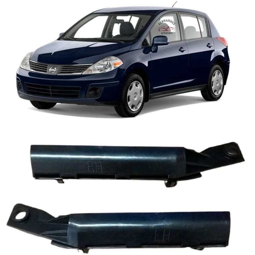 Suporte Guia Parachoque Dianteiro Tiida  Par  2008 - 2013