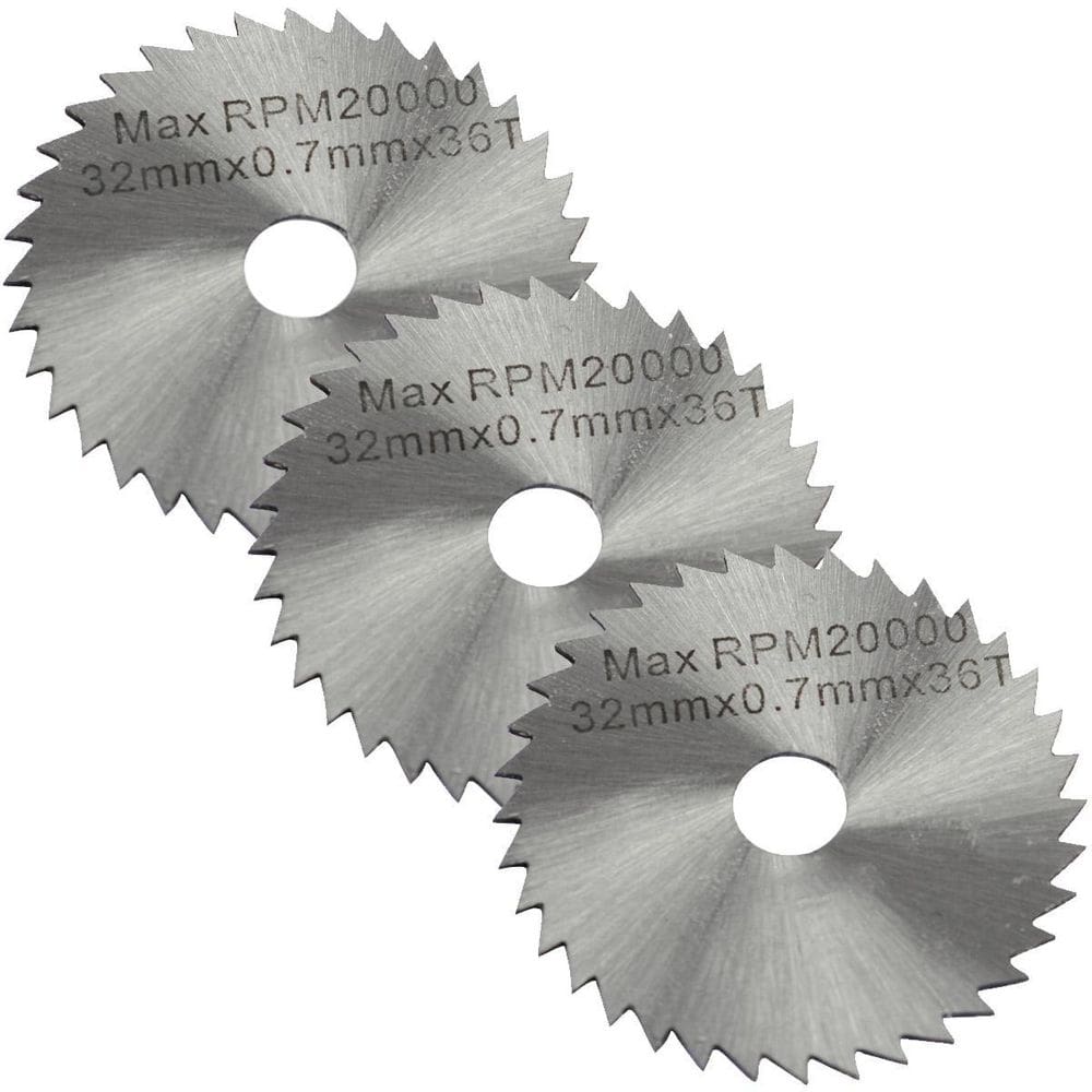 Kit 3 Discos Lâminas De Serra 32Mm 36D Para Micro Retíficas