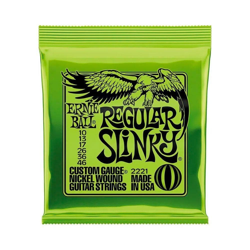 Encordoamento P/ Guitarra Ernie Ball Regular Slinky 10/46 - Ec0003