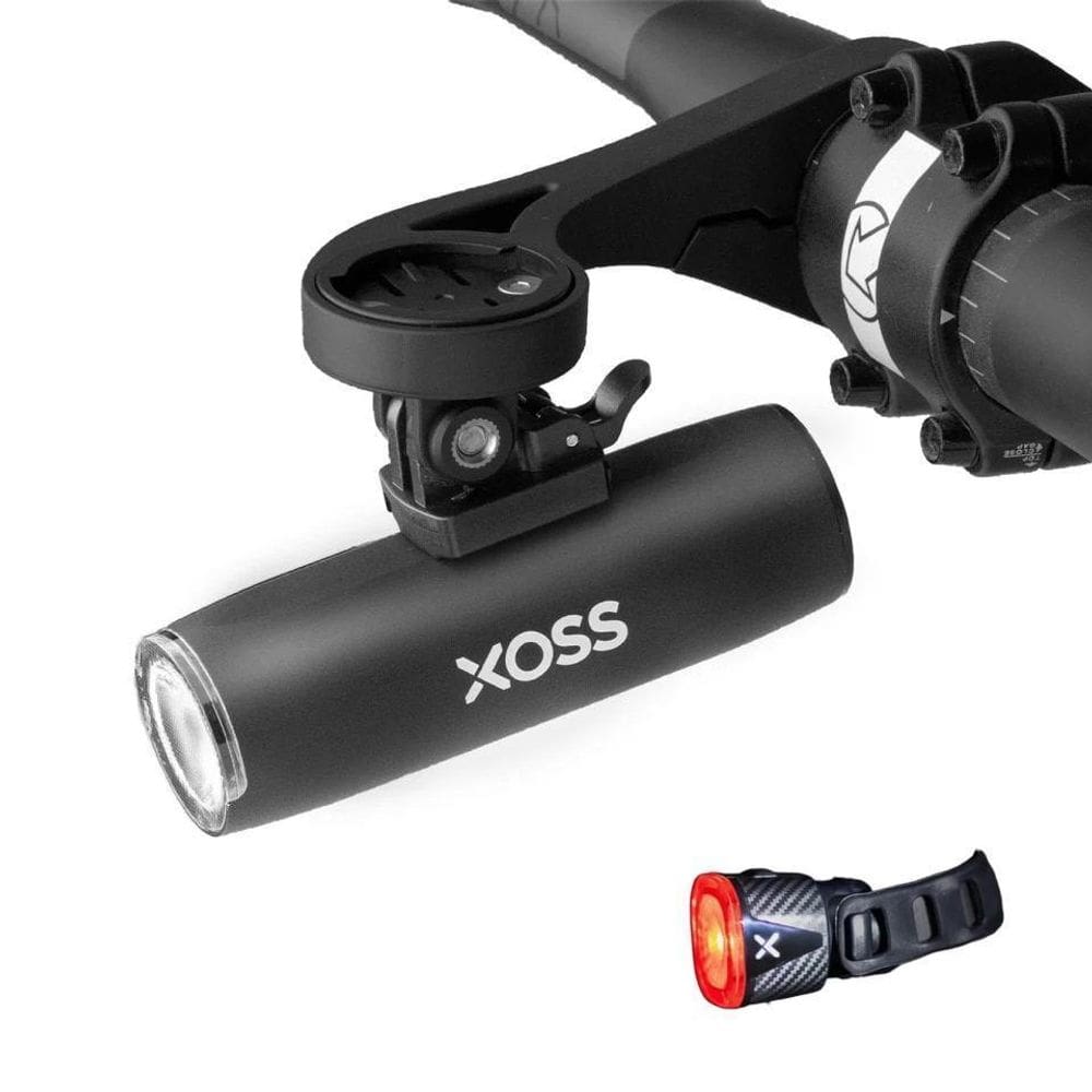 Kit Farol Sinalização Xoss 800 Lumens Bike Recarregável