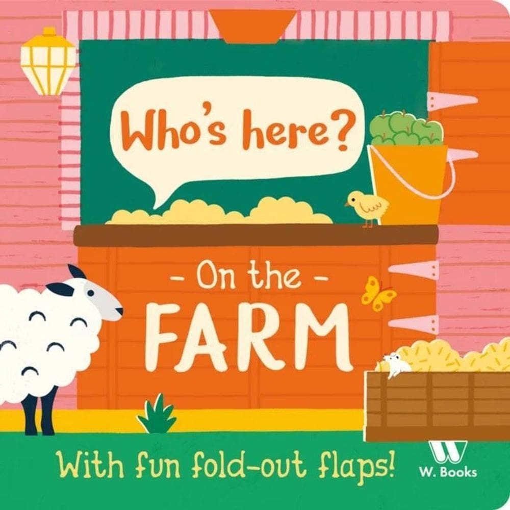 Livro Cartonado Com Whos Here In The Farm - Em Inglês