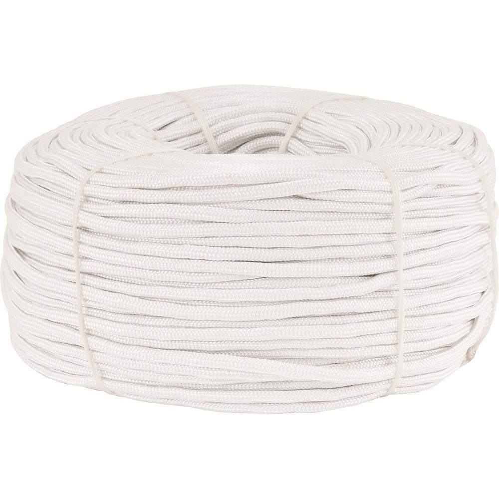 Corda Multifilamento Trançada 5,0Mm 4,0Kg 356 Metros Branca