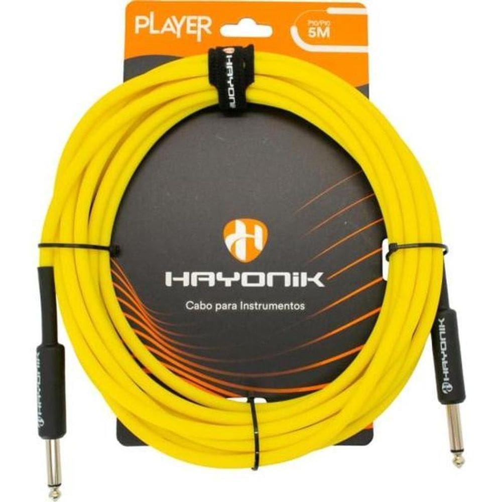 Cabo Para Instrumentos Player P10 X P10 5M Amarelo Hayonik