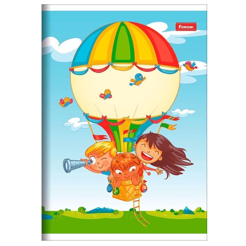 Caderno Brochura 96Fls Flex 140X200Mm Básico Balão Foroni