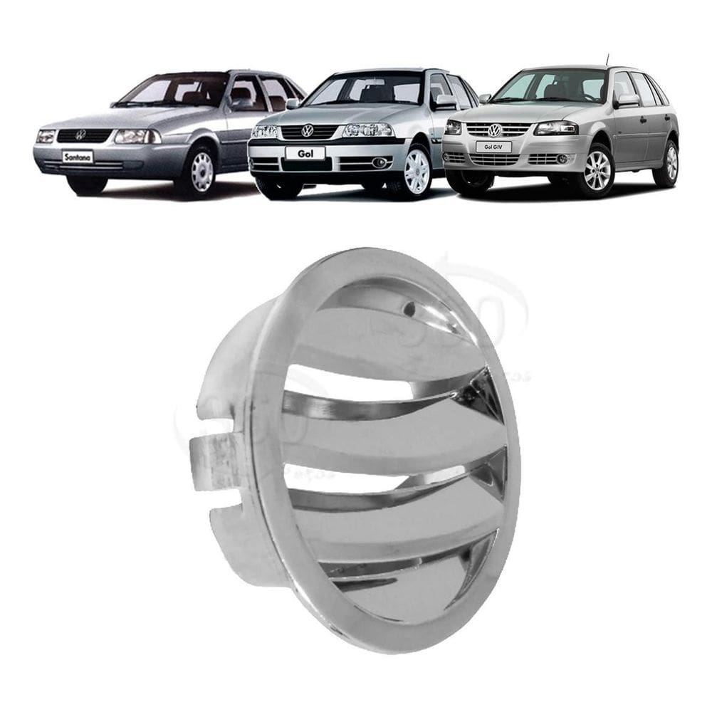 Difusor Saida Ar Painel Sup Gol G3 G4 Parati Saveiro Cromado