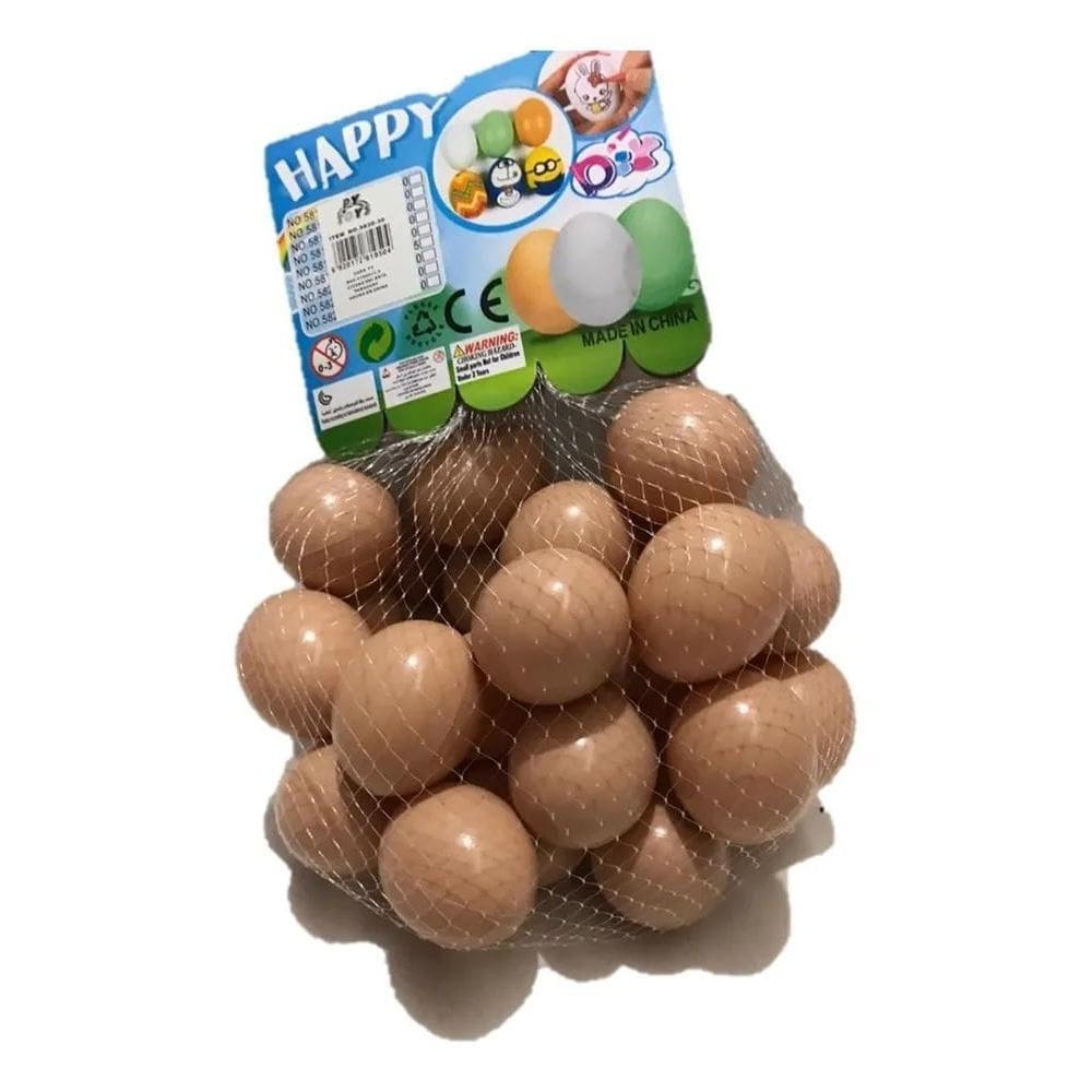 Kit 24 Ovos Falsos Brincadeira Plástico Para Indez Galinha C