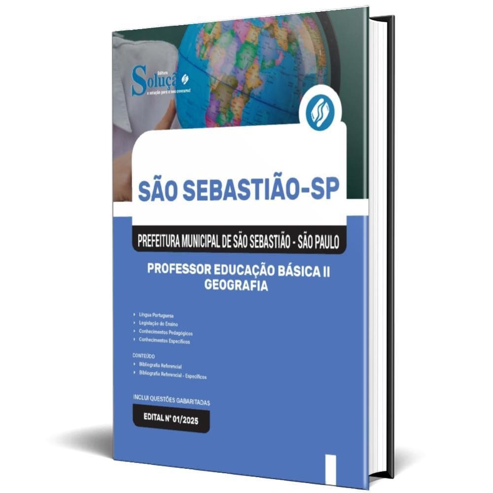 Apostila Prefeitura São Sebastião Sp 2025 Professor Educação