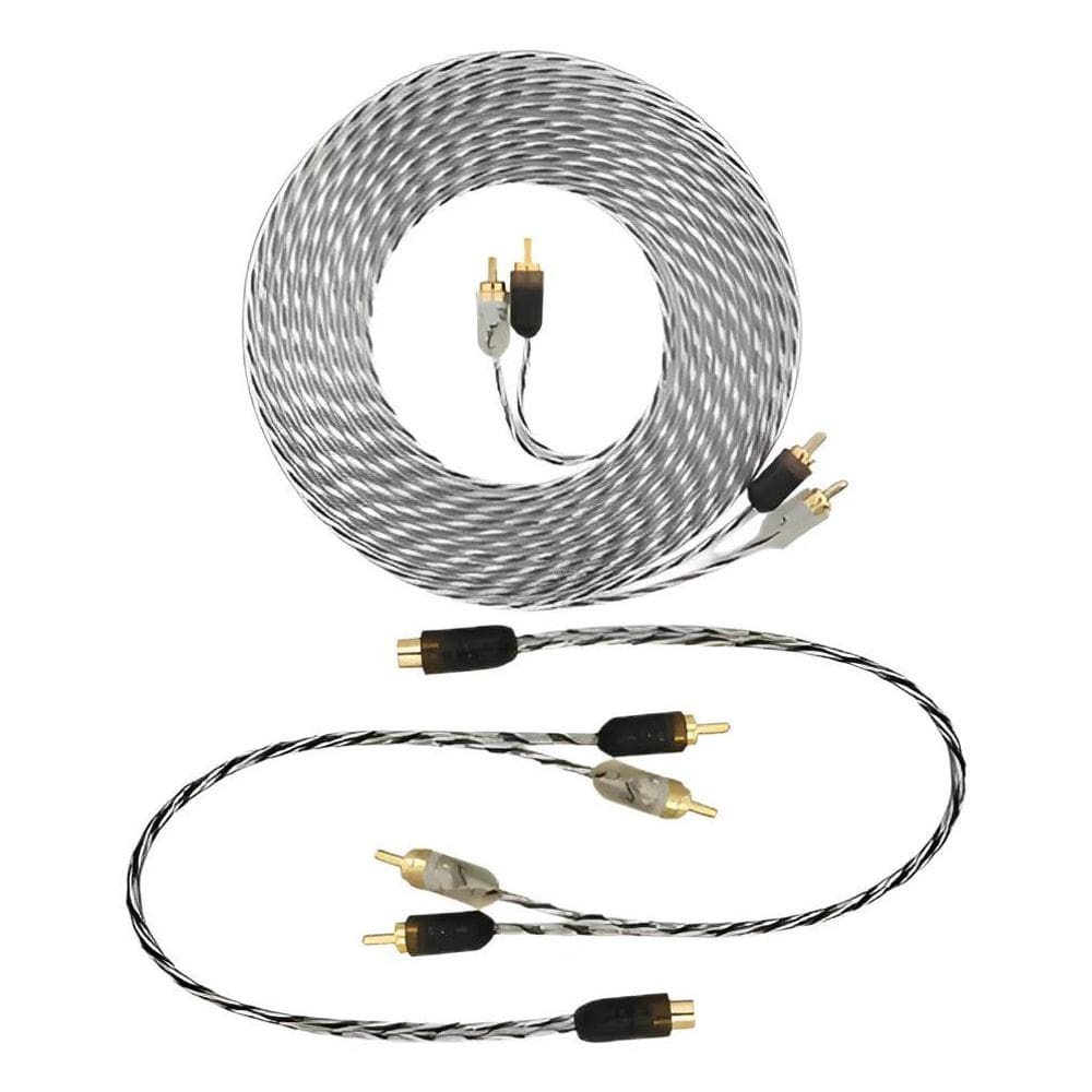 Rca Taramps 5M Blindado + Cabos Y Injetados Ouro Blindado