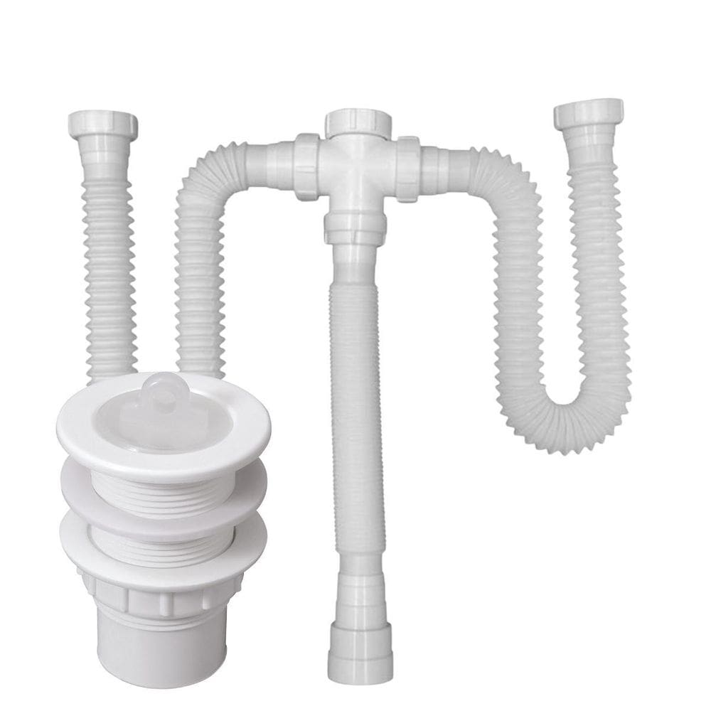 Kit Sifão Triplo 80Cm + Válvula V9