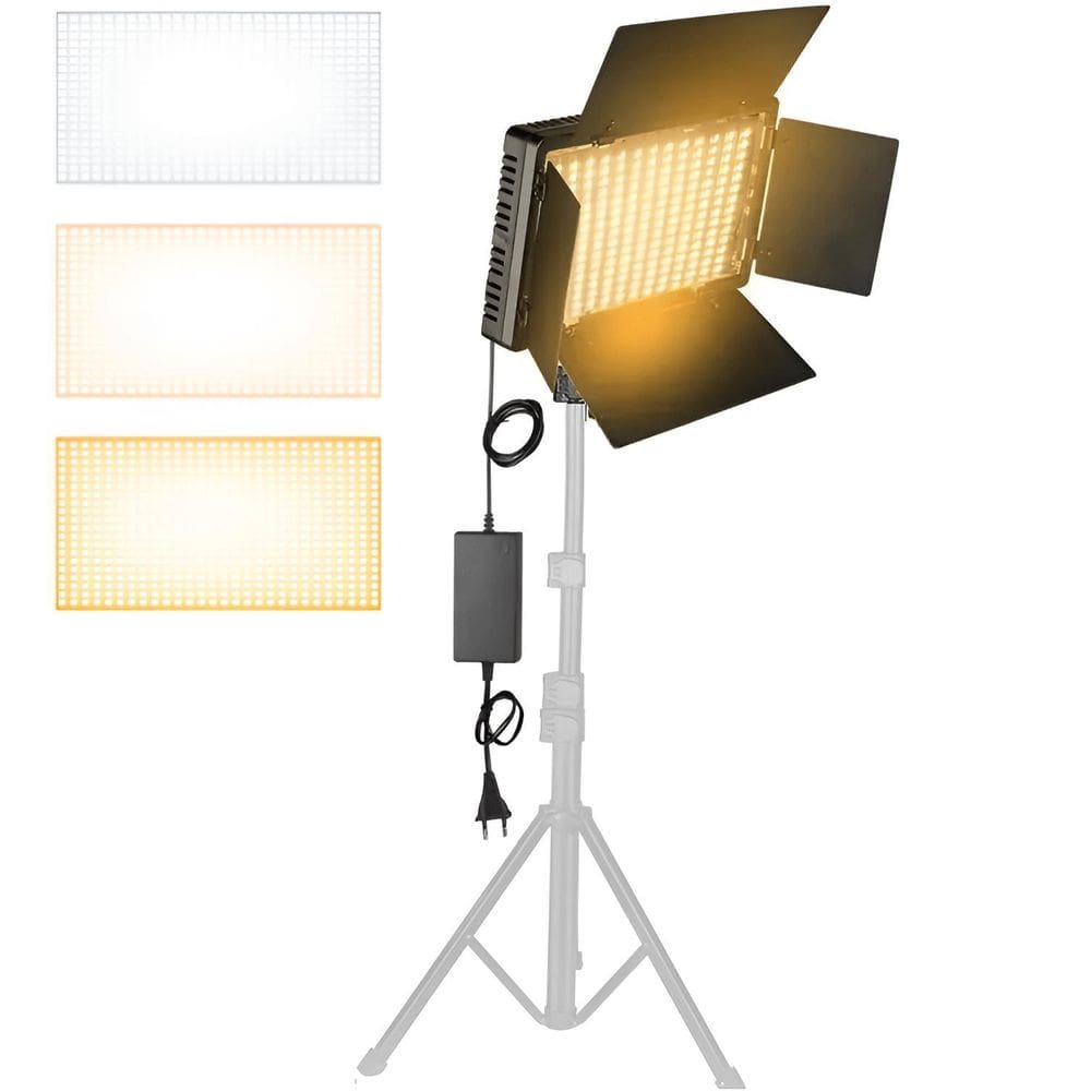 Painel Iluminador Led U600+ Pro Bi-Color 40W E Fonte Bivolt