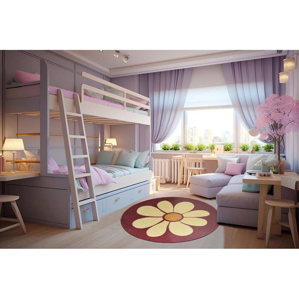 Tapete Redondo Kids Madagascar Margarida 125Cm