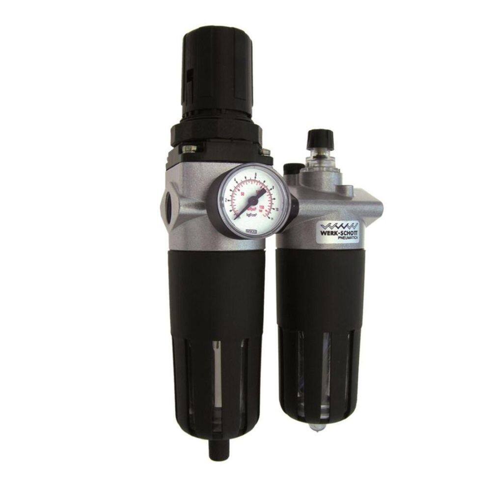 Filtro Regulador E Lubrificador De Ar 1/2 - Werk Schott
