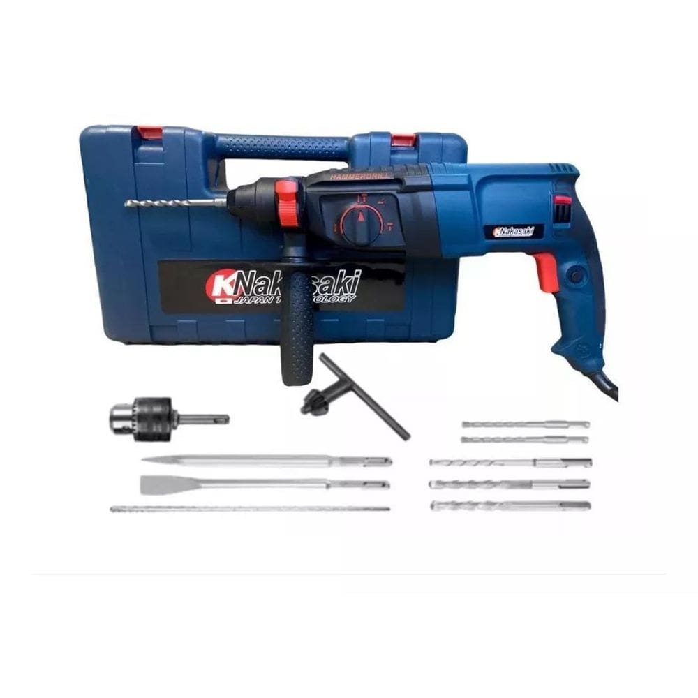 Martelete Rompedor 110V + Furadeira / Impacto 960W 12 Peças