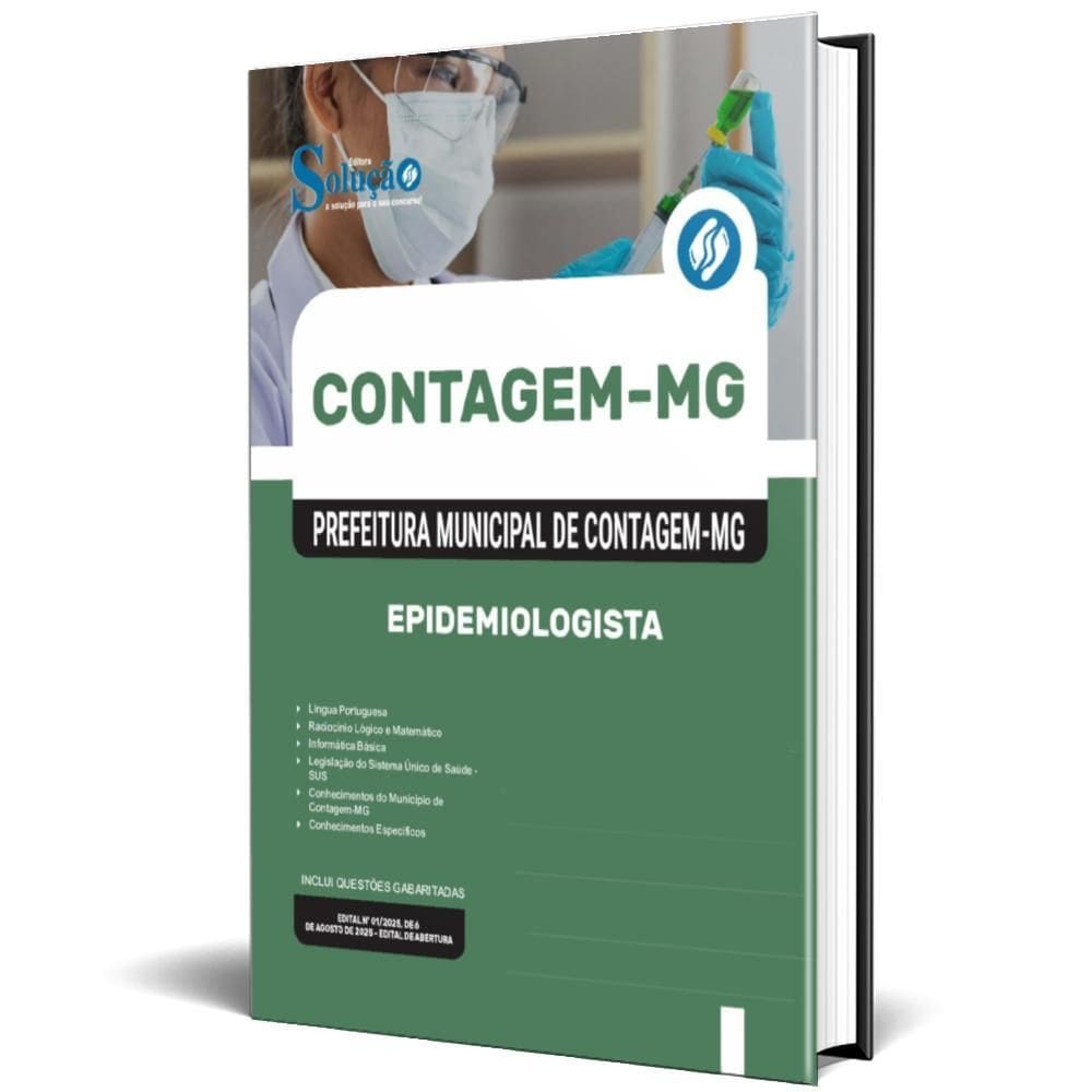 Apostila Prefeitura De Contagem Mg 2025 - Epidemiologista