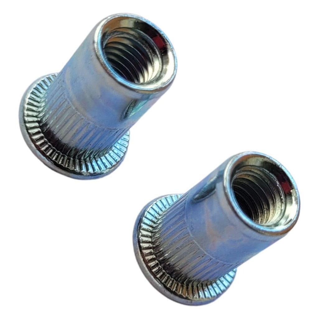 Kit 150 Peça Porca Rebite Repuxo Rosca Interna 1/4 Aba Plana