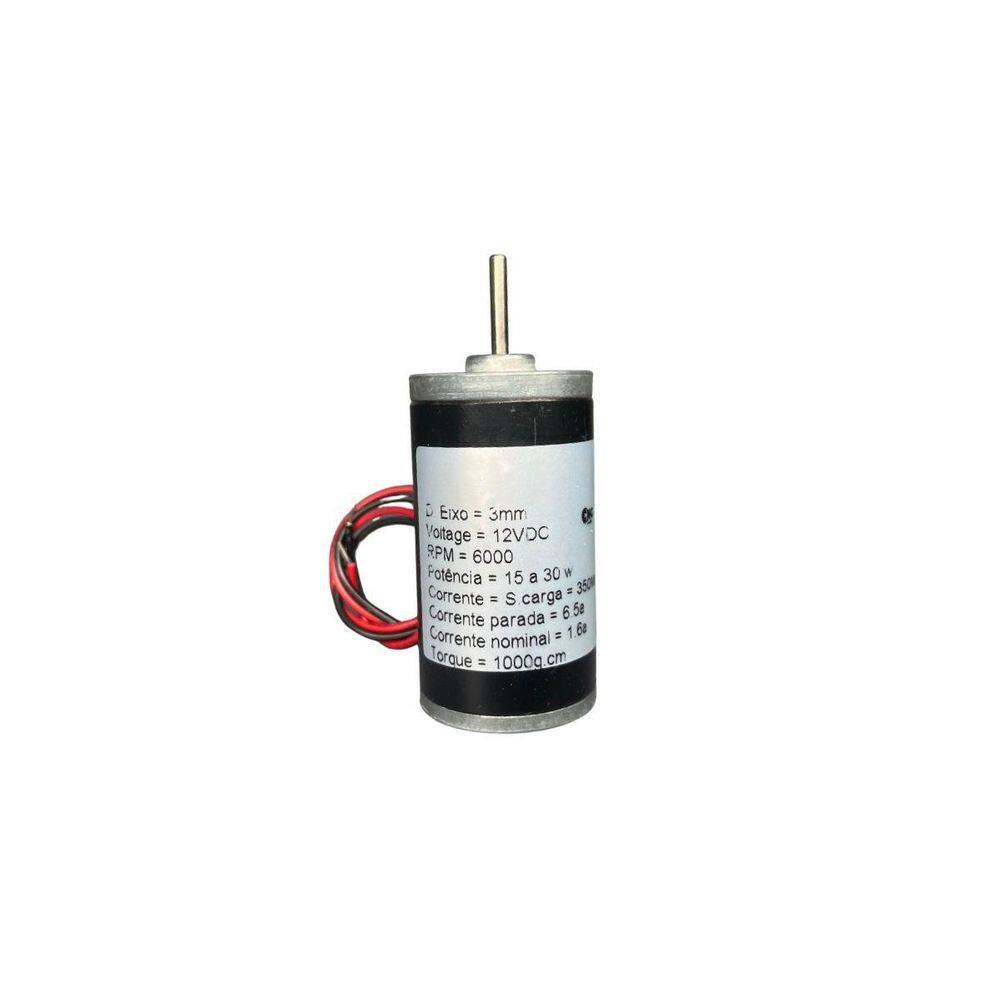 Mini Motor De Alta Velocidade 6000 Rpm 12Vdc