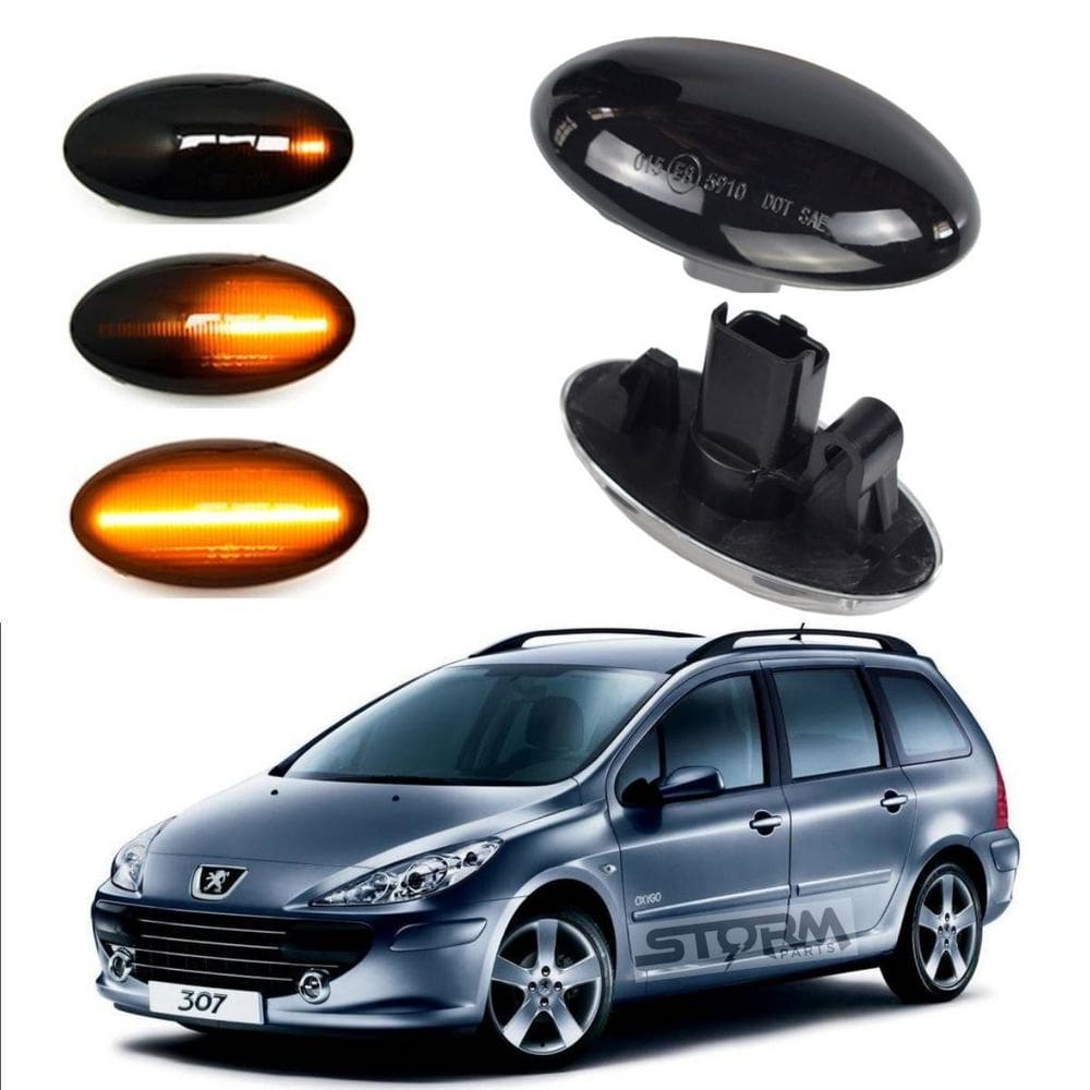 Par Seta Pisca Sequencial Citroen C3 Lâmpada Led Para-Lama