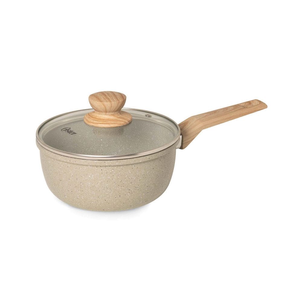Panela com tampa 3l cerâmica marble edition cinza dust Oster