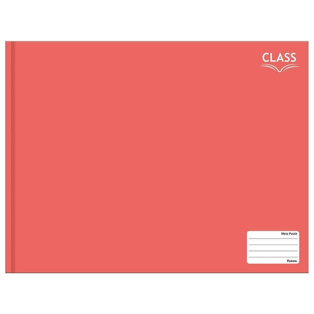 Caderno Meia Pauta 96Fls Brochura Class Vermelho Foroni