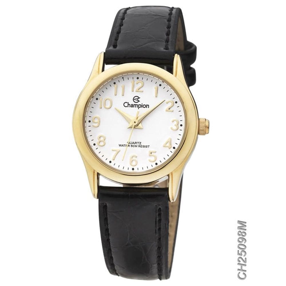 Relógio CHAMPION feminino couro CH25098M