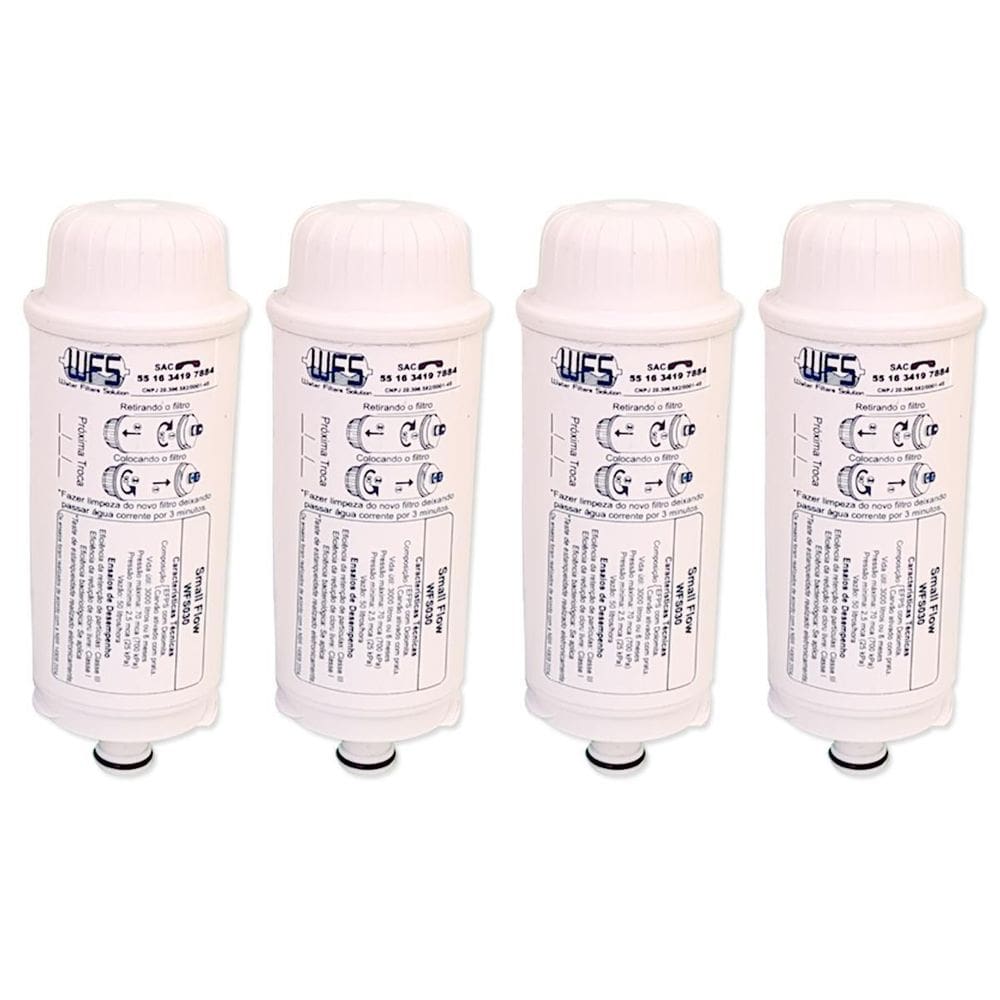Kit 4 Filtros Refil Purificador Bebedouro Ibbl Avanti E Mio