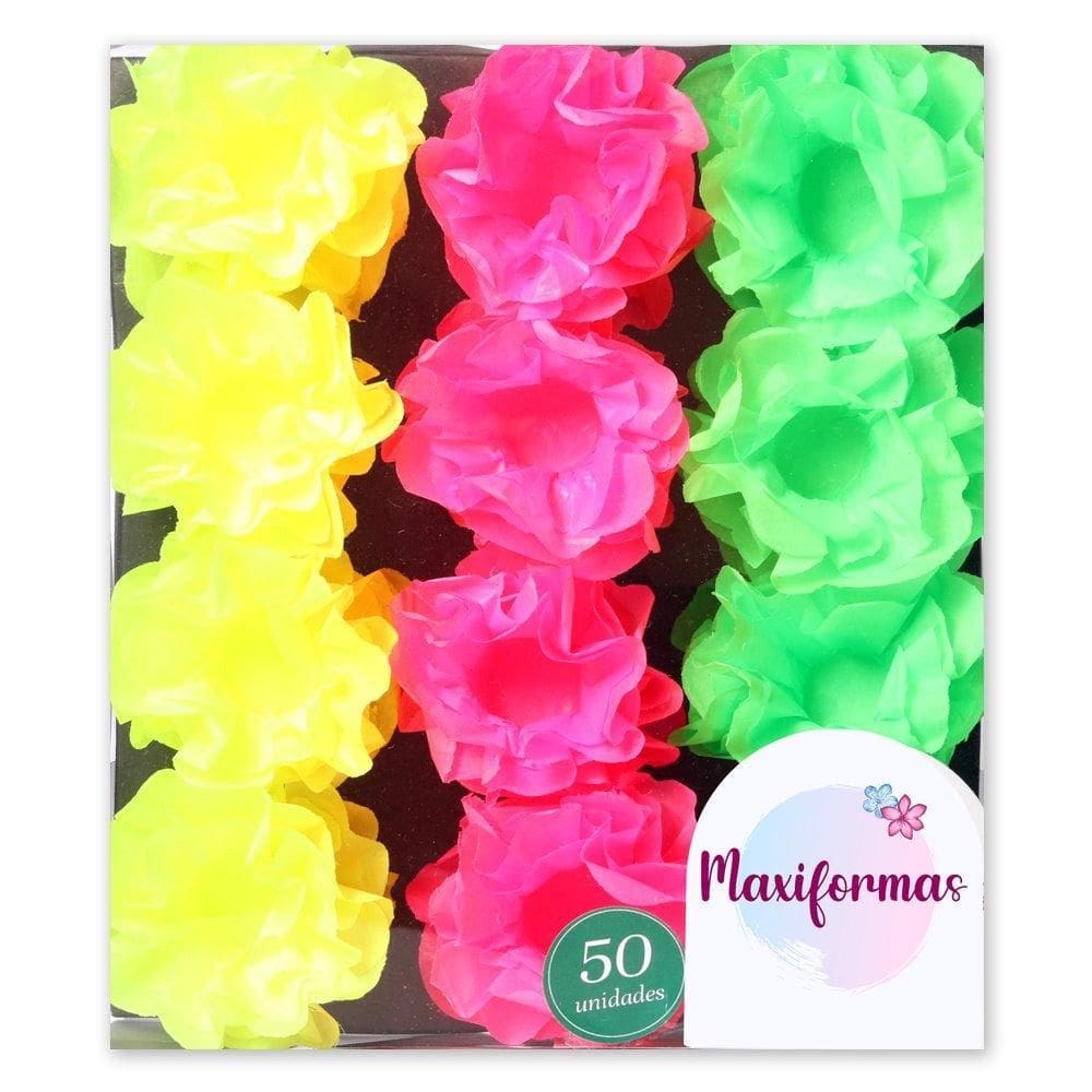 Forminha Happy 3 Tons Mono Neon Verde/Rosa/Amarelo