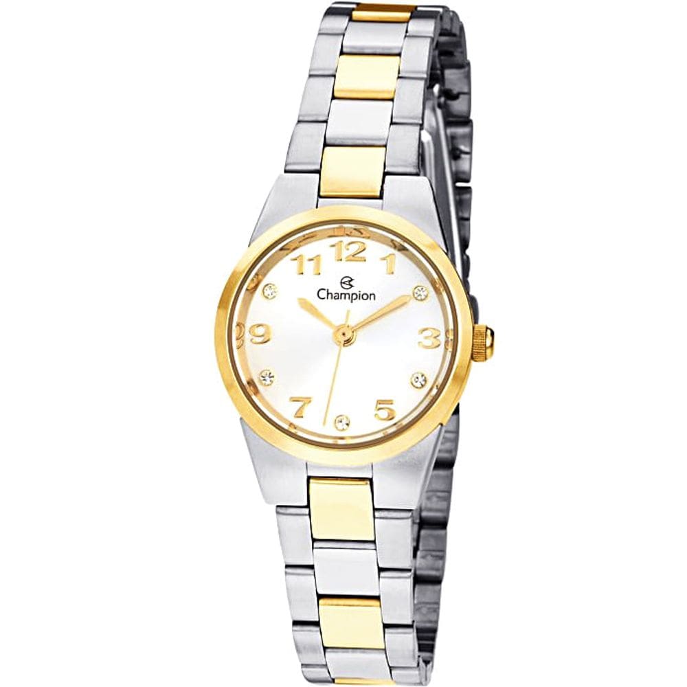 Relógio CHAMPION feminino analógico prata dourado CH26846S