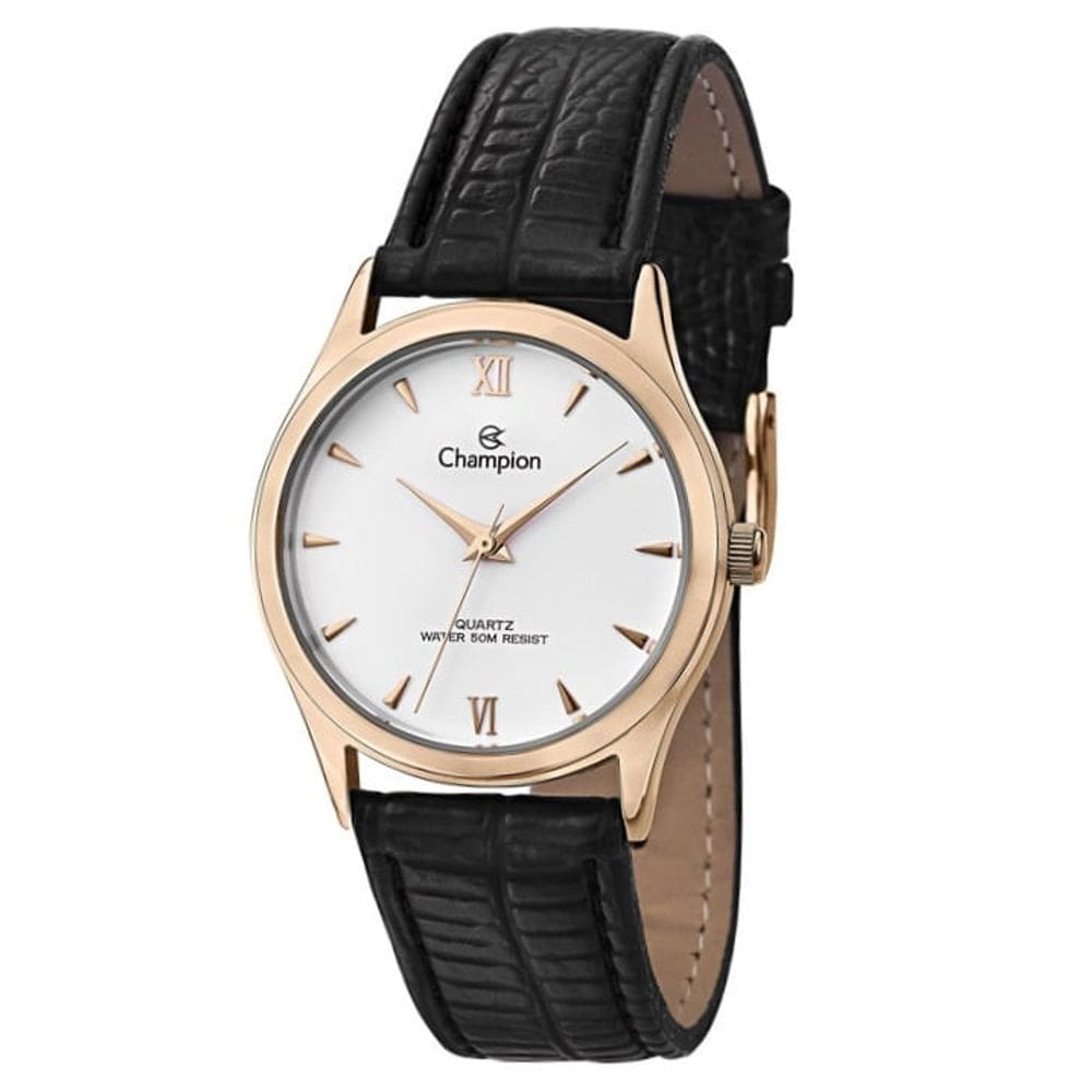 Relógio CHAMPION feminino couro CH24099S