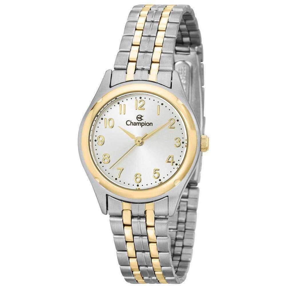 Relógio CHAMPION feminino analógico prata dourado CH25972B