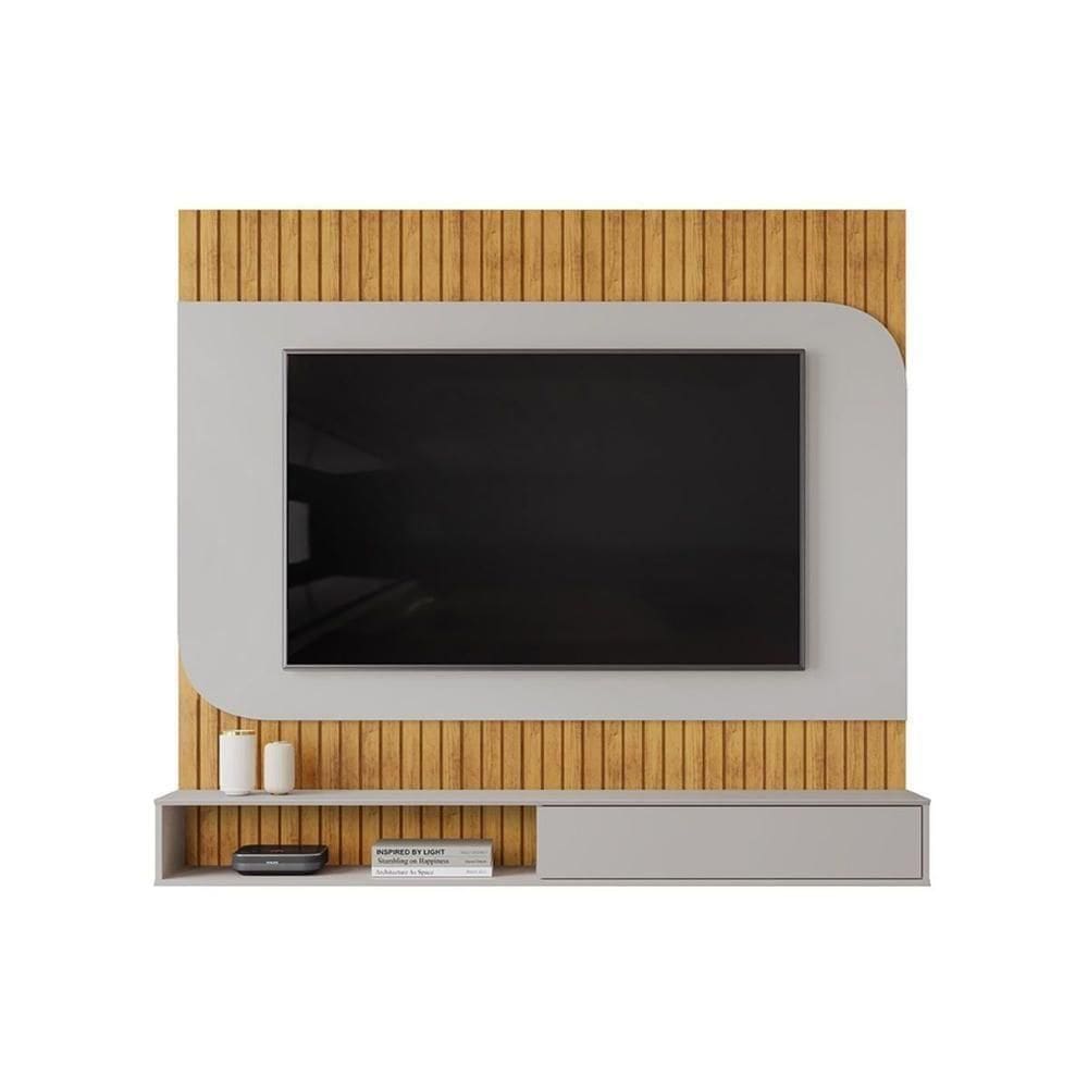 Painel Quarto P- Tv Até 65 Pol Tom 150x139cm Cedro-bali - Dj Móveis