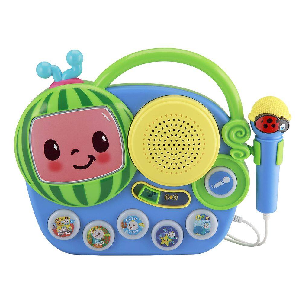 Toy Singalong Boombox eKids Cocomelon com microfone infantil