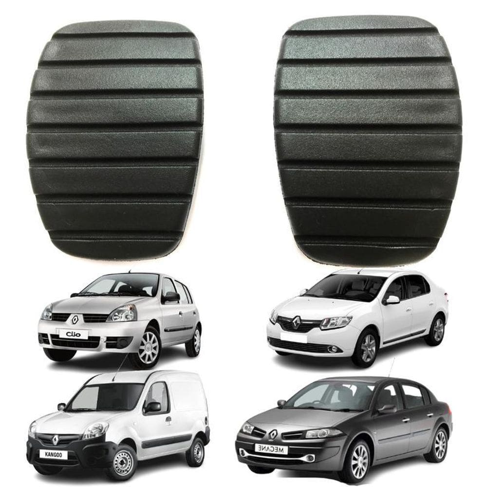 Kit Capa Pedal Embreagem E Freio Clio Kangoo Megane Symbol