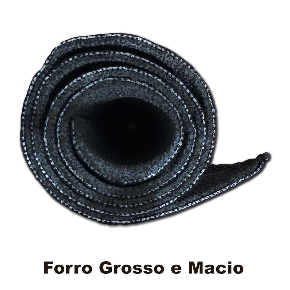 Tapete Forração Forro Alto Grosso Macio Ambiente Preto