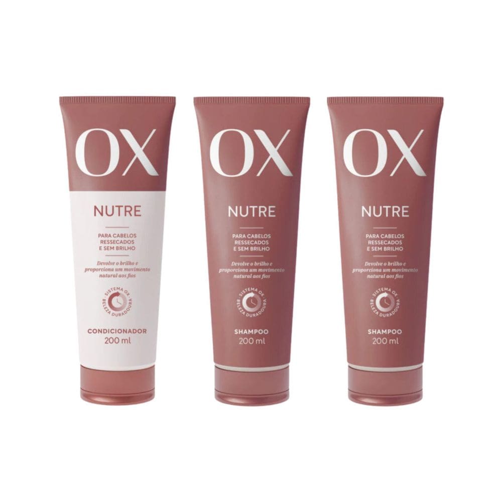 Kit Ox Nutre 1 Cond 200Ml+2 Shampoo 200Ml