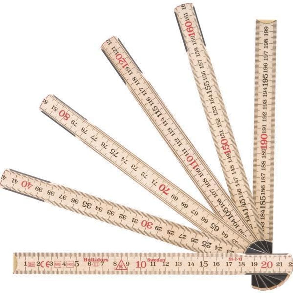Escala Métrica 2 Metros 10 Dobras Madeira Natural - Vonder