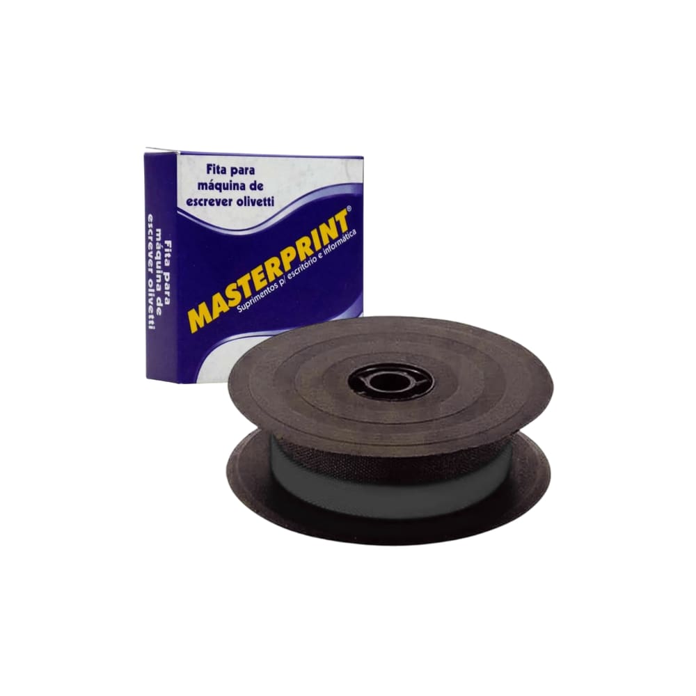 Fita Compativel com Olivetti para Maquina de Escrever Preta 13mm x 8m