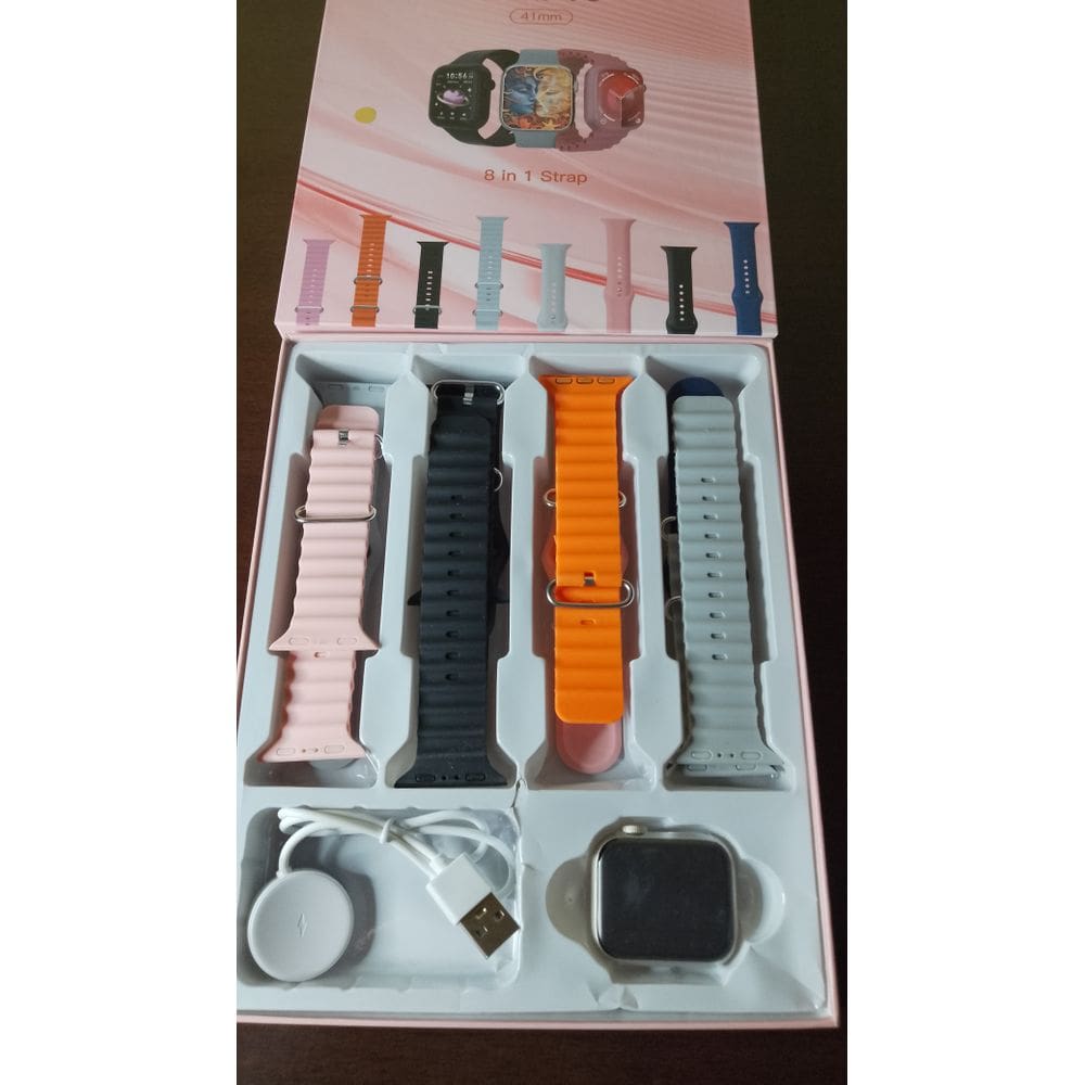 Smartwatch Mini 10 Com 8 Pulseiras AMOLED Series 10 Laxasfit 2025 41mm