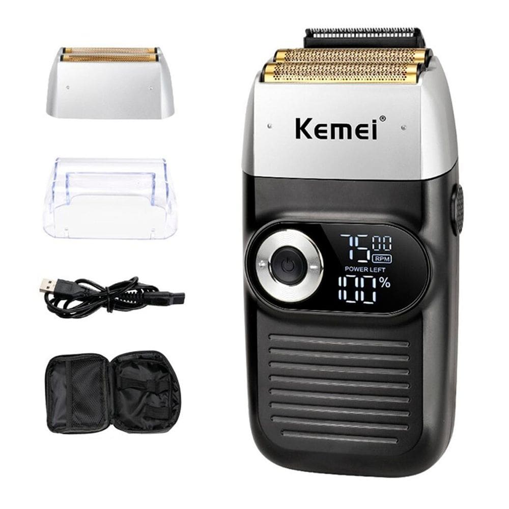 Barbeador De Corte Elétrico Kemei Fácil E Confortável