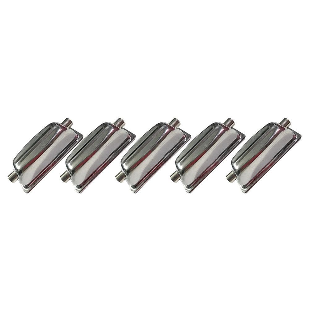 Kit 5 Canoas Para Caixa 2 Afinações 18.5 Cromada Metal
