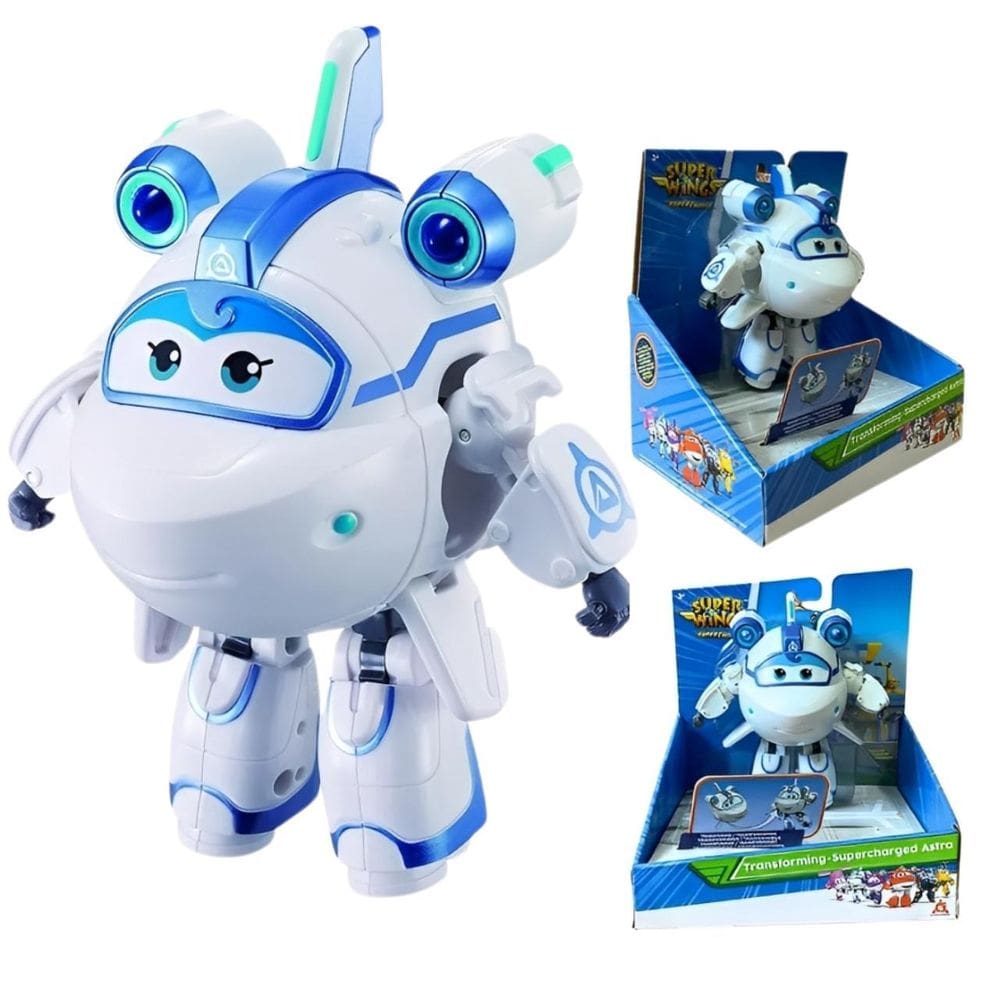 Super Wings Astra Superchagerd Transforma Em Avião Brinquedo