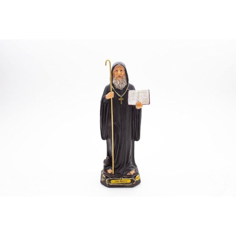 Imagem São Bento Importada Resina 20 Cm