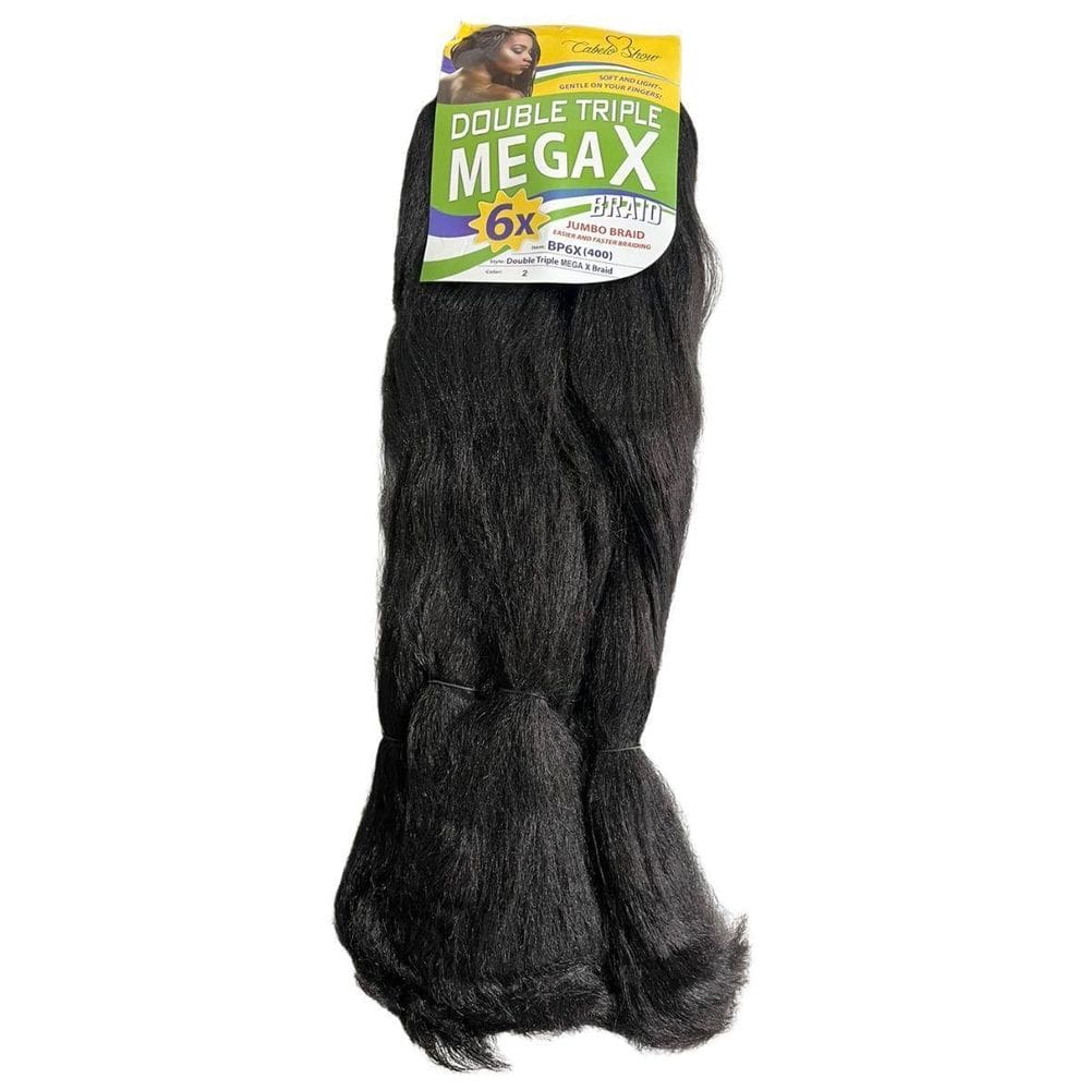 1 Cabelo Jumbo Tranças Braids Crochet Mega X 400Gr Cor 02