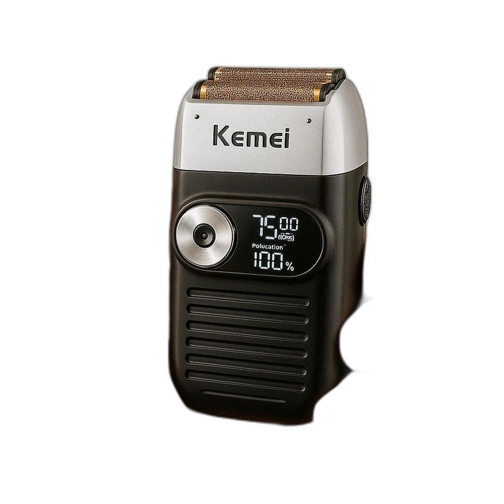 Barbeador Elétrico Portátil Sem Fio Kemei Profissional