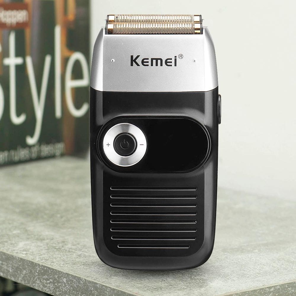 Barbeador Kemei Sem Fio Elétrico Profissional Recarregável