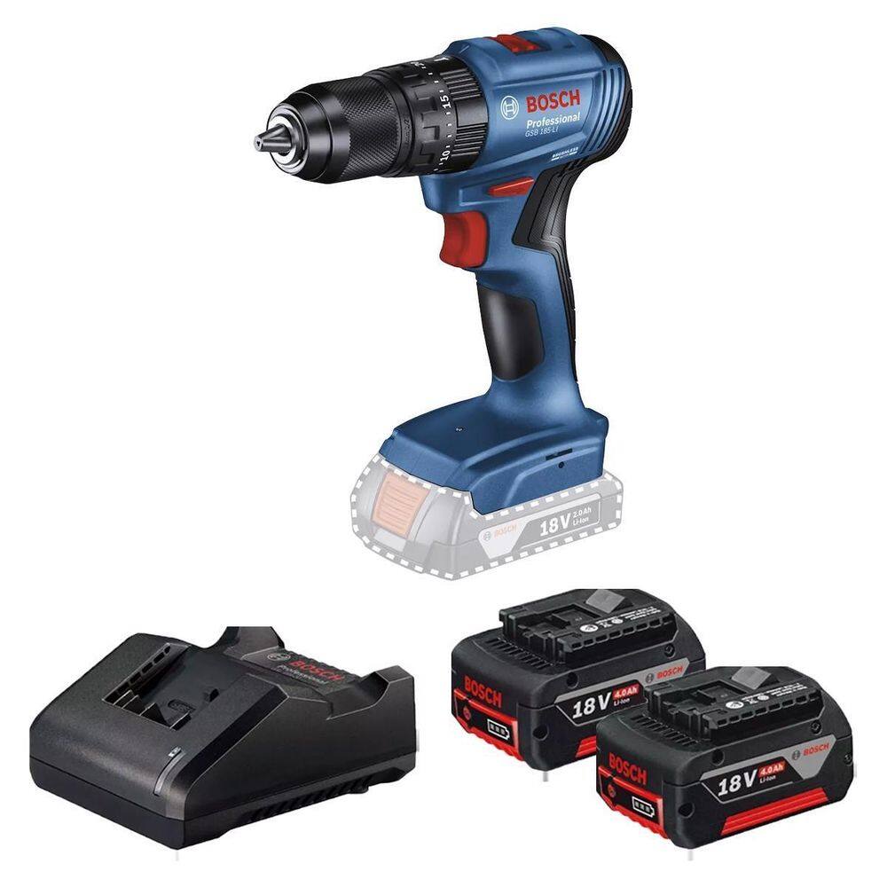 Parafus. Impacto 18V Carregador E 2 Bat. Gsb 185-Li Bosch