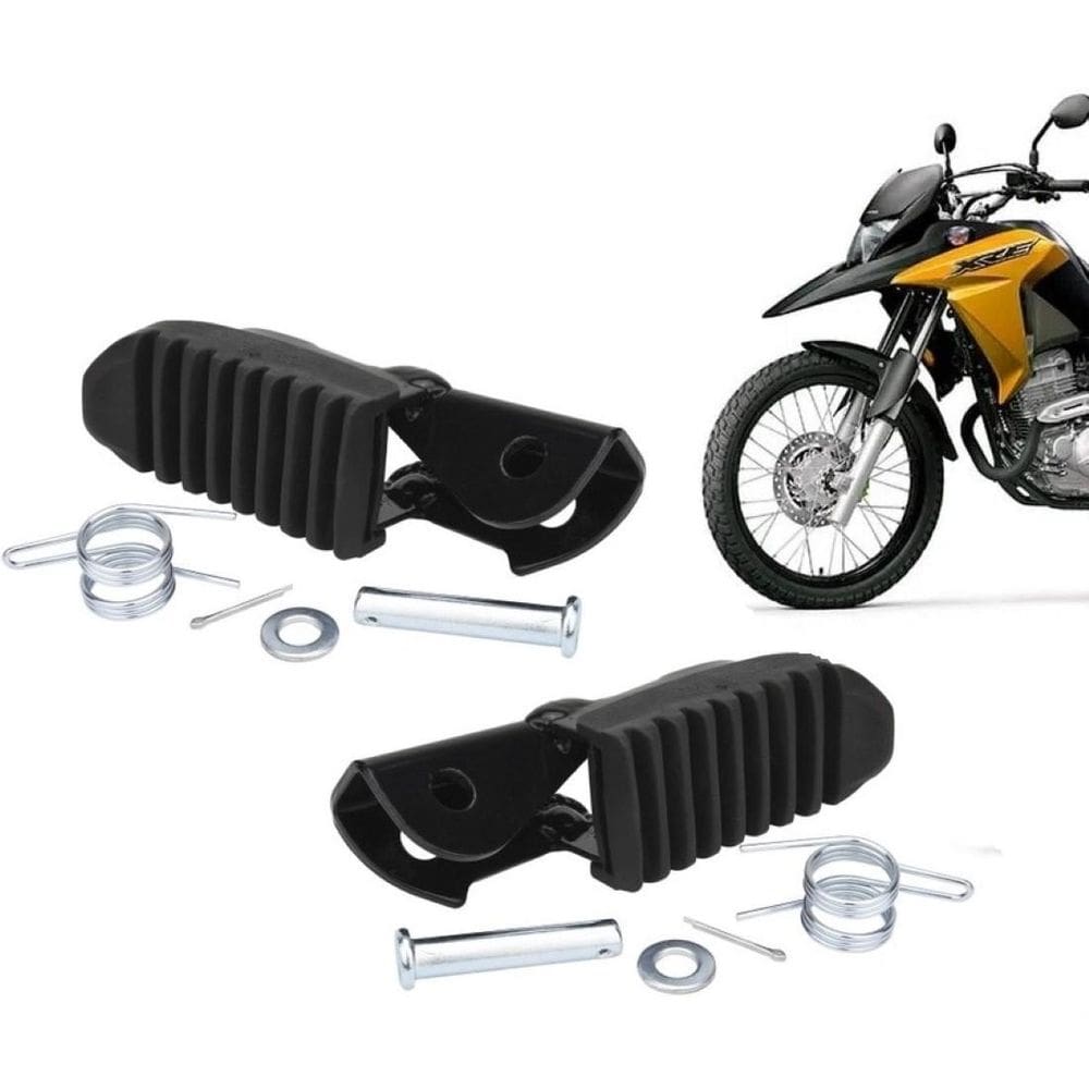 Par Pedaleiras Dianteira Bros Xre 300 Falcon Tornado Xlr 125