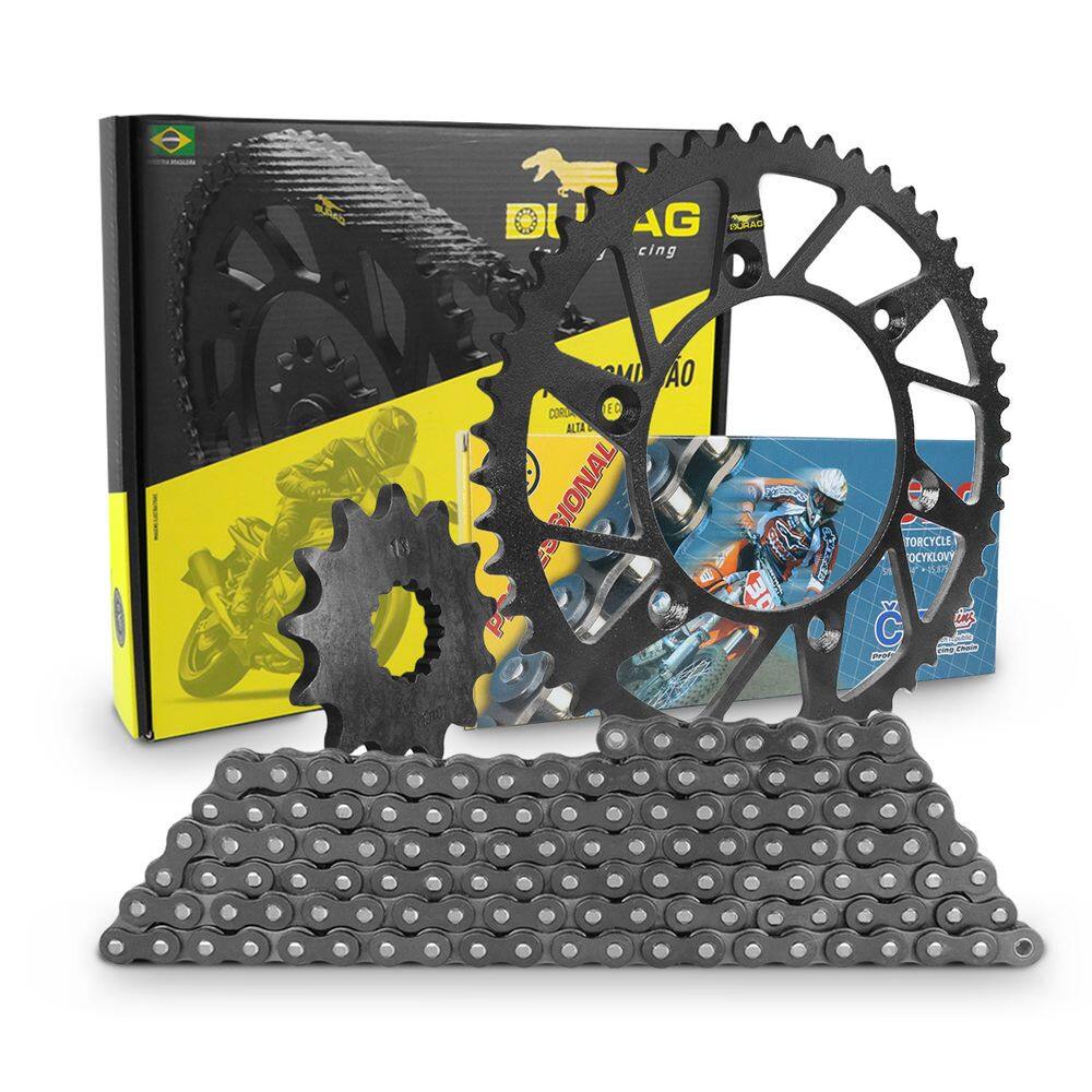 Kit Relação Transmissão Durag Corrente Cz S/ Retentor Kawasaki Kxf 450