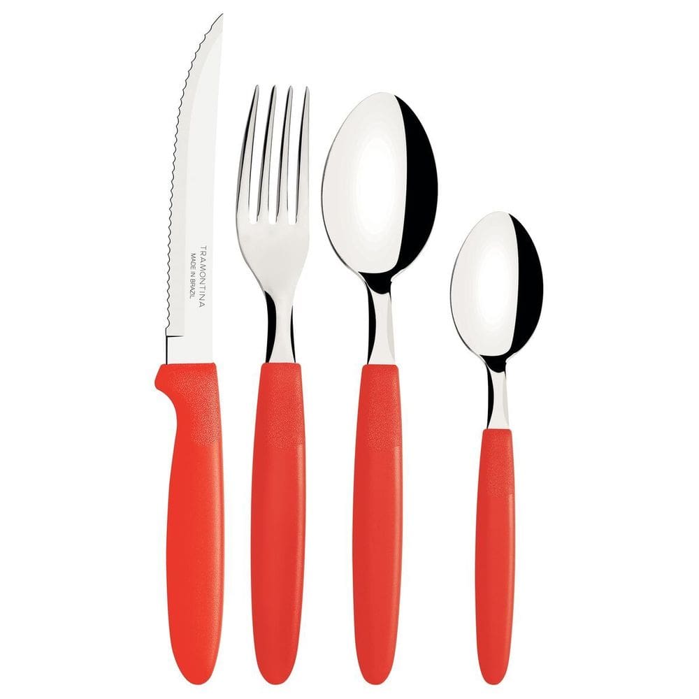 Faqueiro com Gaveteiro Ipanema Aço Inox e Polipropileno 25 Peças Tramontina